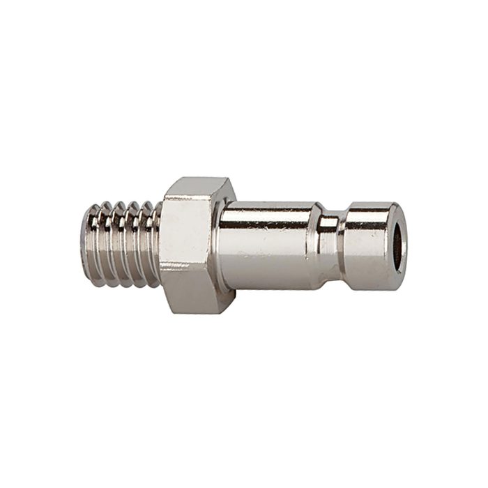 [107102] RIEGLER Nippel für Kupplungen NW 2,7, Messing vern., M5 AG, SW 7