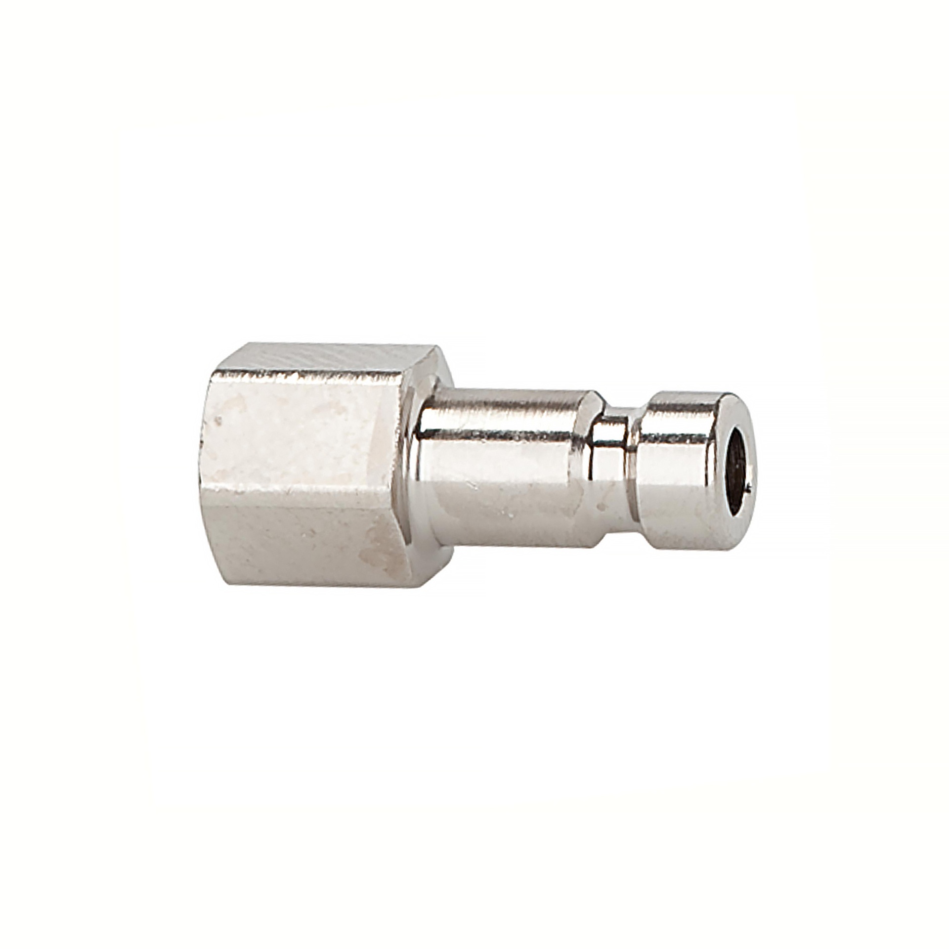 [107104] RIEGLER Nippel für Kupplungen NW 2,7, Messing vern., M5 IG, SW 7