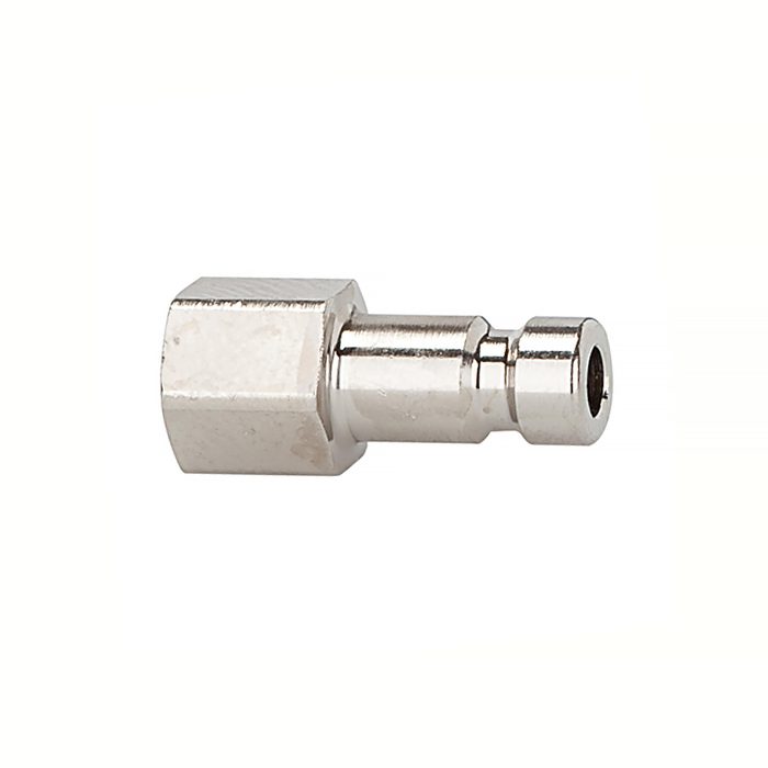 [107105] RIEGLER Nippel für Kupplungen NW 2,7, Messing vern., G 1/8 IG, SW 12