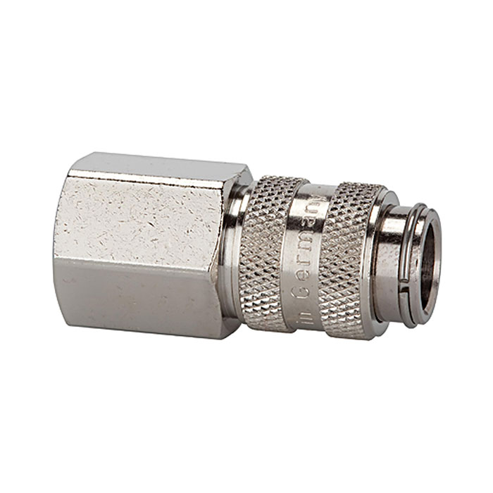 [107161] RIEGLER Quick-connect coupling I.D. 5 nickel-plated brass, G 1/8 IT