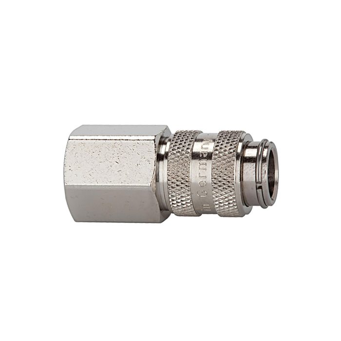 [107163] RIEGLER Quick-connect coupling I.D. 5 nickel-plated brass, G 3/8 IT