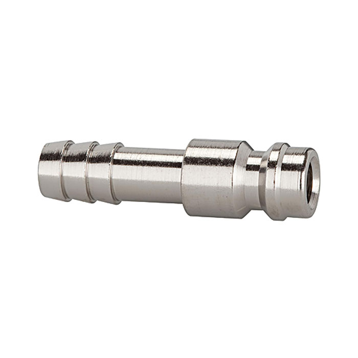 RIEGLER Plug-in connector for I.D. 5, nickel-plated brass, Sleeve I.D. 9