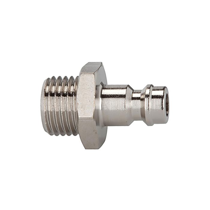 [107186] RIEGLER Nipple for couplings I.D. 5, nickel-plated brass, G 3/8 ET