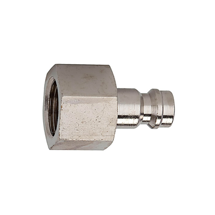 RIEGLER Nipple for couplings I.D. 5, nickel-plated brass, G 1/8 IT