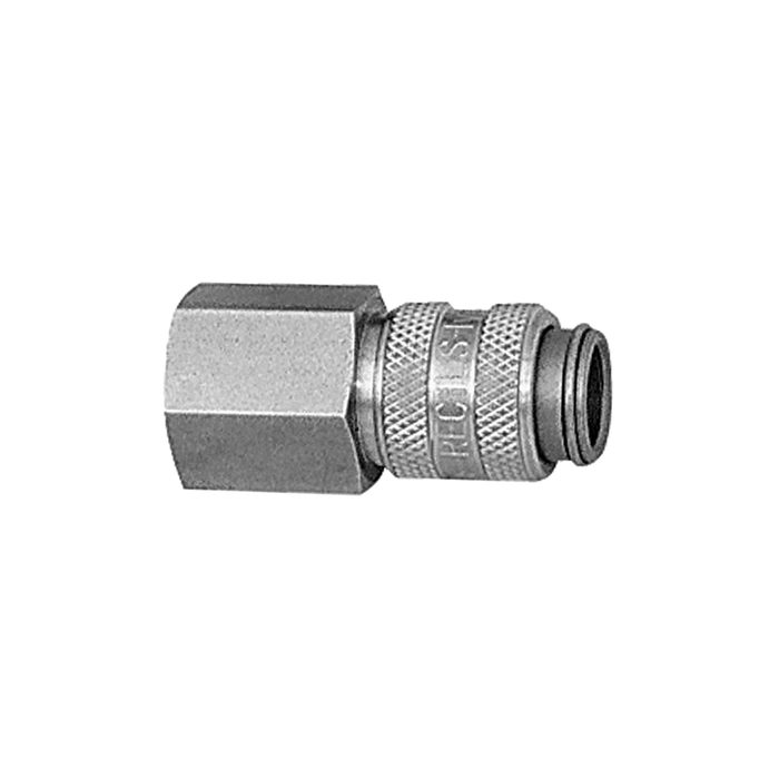 [107195] RIEGLER Quick-connect coupling I.D. 5, St. steel 1.4305, G 1/8 IT