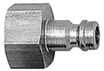 RIEGLER Nipple for coupl. I.D. 5, Stainless steel 1.4305, G 1/4 IT