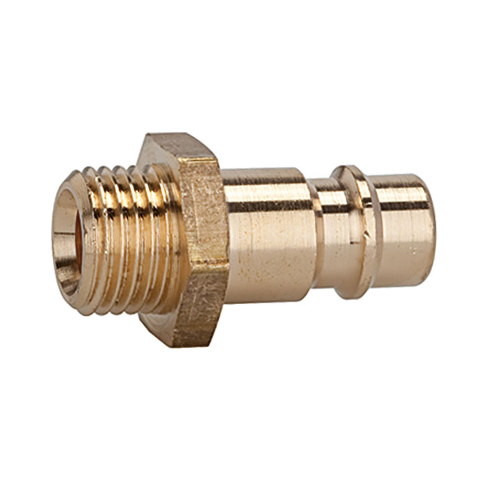 RIEGLER Nippel für Kupplungen NW 7,2 - NW 7,8, Messing blank, G 1/2 AG