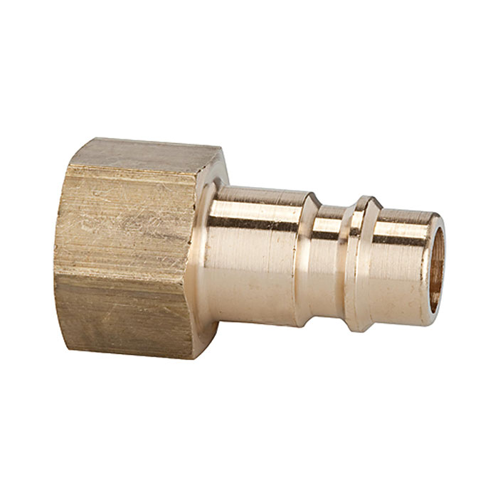 RIEGLER Nippel für Kupplungen NW 7,2 - NW 7,8, Messing blank, G 1/2 IG