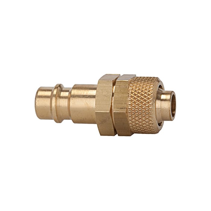 [107248] RIEGLER Nipple for couplings I.D. 7.2 - 7.8, bright brass, for hose 12x9