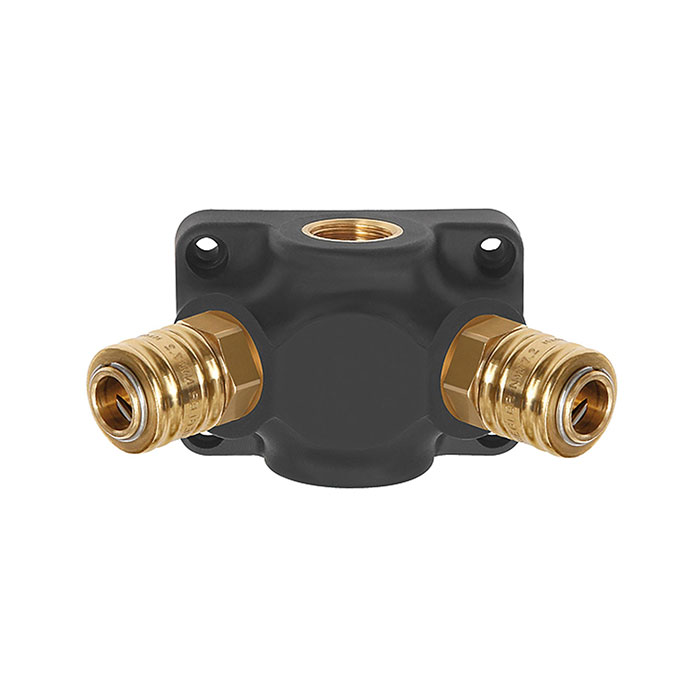 [107277] RIEGLER End distributor socket, G 3/4, 2 stand.Coupl. I.D. 7.2, max.15bar