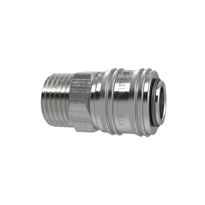 [107280] RIEGLER Quick-connect coupl. I.D. 7.2 nickel-plated brass, G 1/4 ET