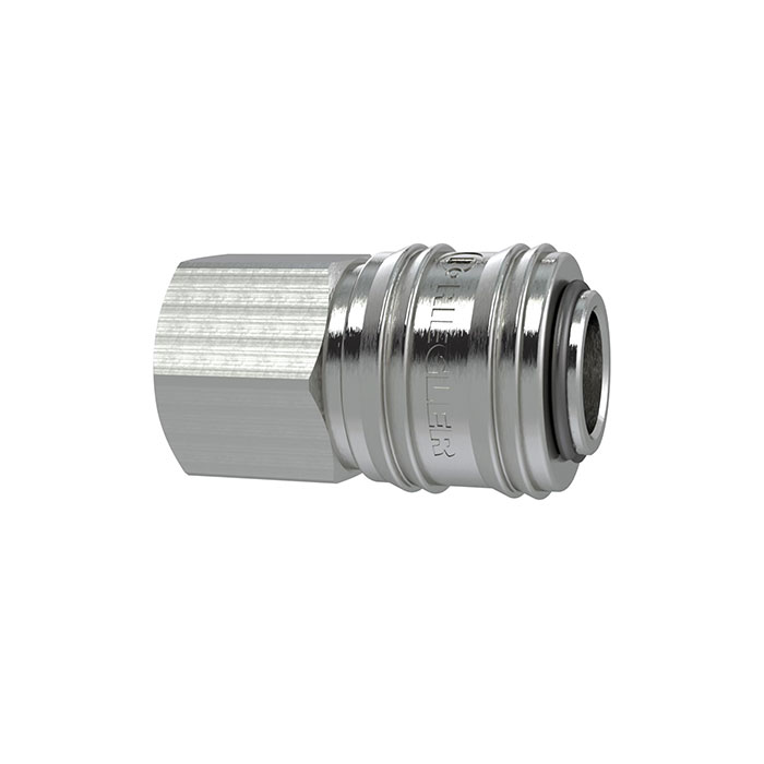 RIEGLER Quick-connect coupl. I.D. 7.2 nickel-plated brass, G 1/4 IT