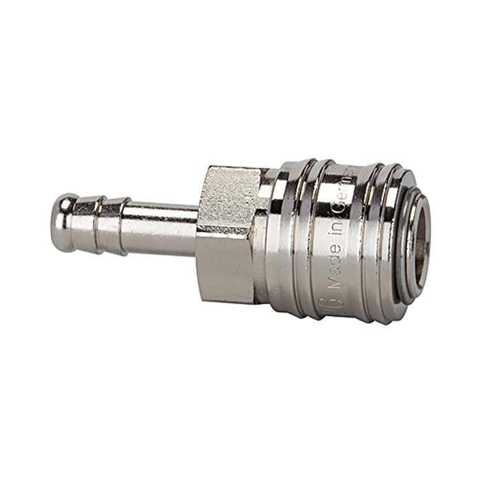 [107289] RIEGLER Quick-connect coupl. I.D. 7.2 nickel-plated brass, Sleeve I.D. 10