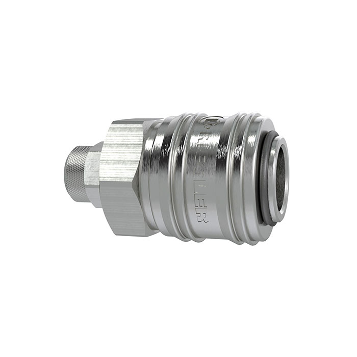 RIEGLER Quick-connect coupling I.D. 7.2, nickel-plated brass, Hose 6x4