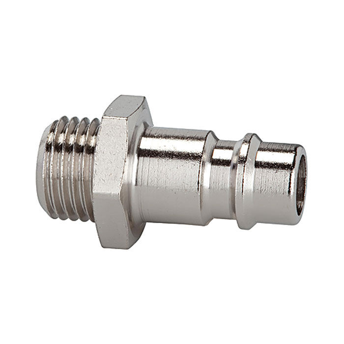 RIEGLER Nipple for coupl. I.D. 7.2-7.8, nickel-pl. brass, G 3/8 ET