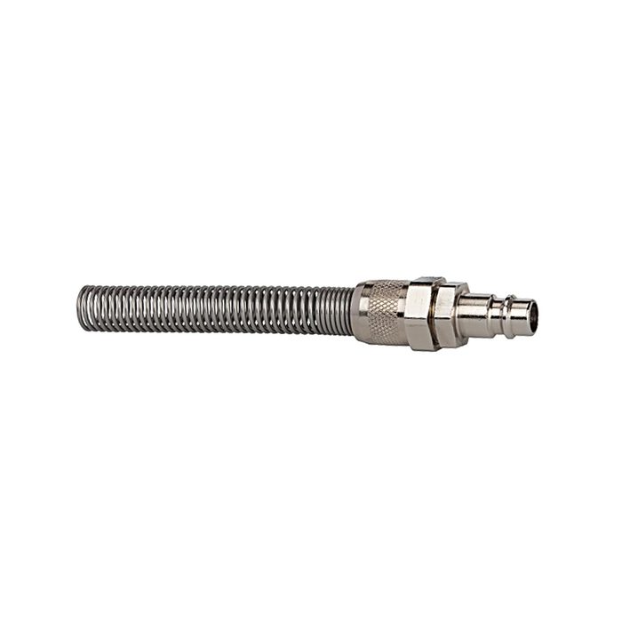 [107317] RIEGLER Nipple, I.D. 7.2-7.8, for hose 8x6, Coupling nut, Kink protection