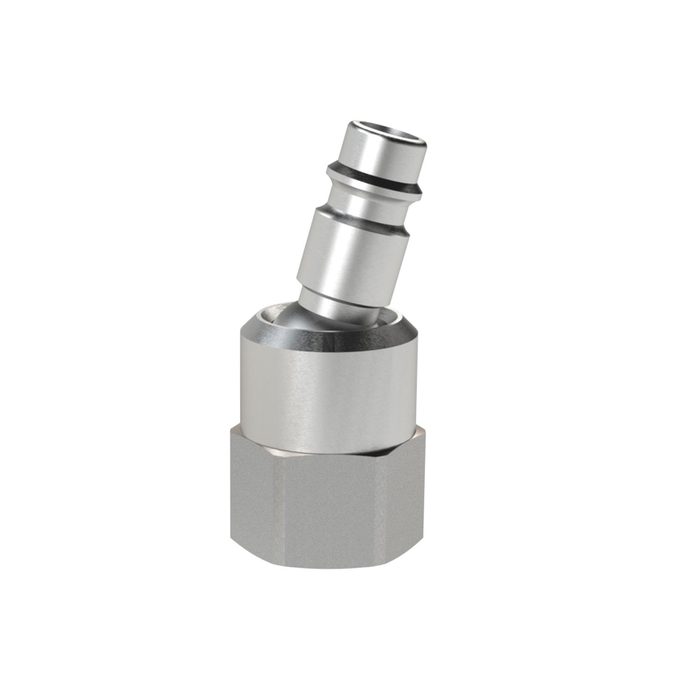 [107320] RIEGLER Nipple for couplings I.D. 7.2-7.8, G 1/4 IT, rotating
