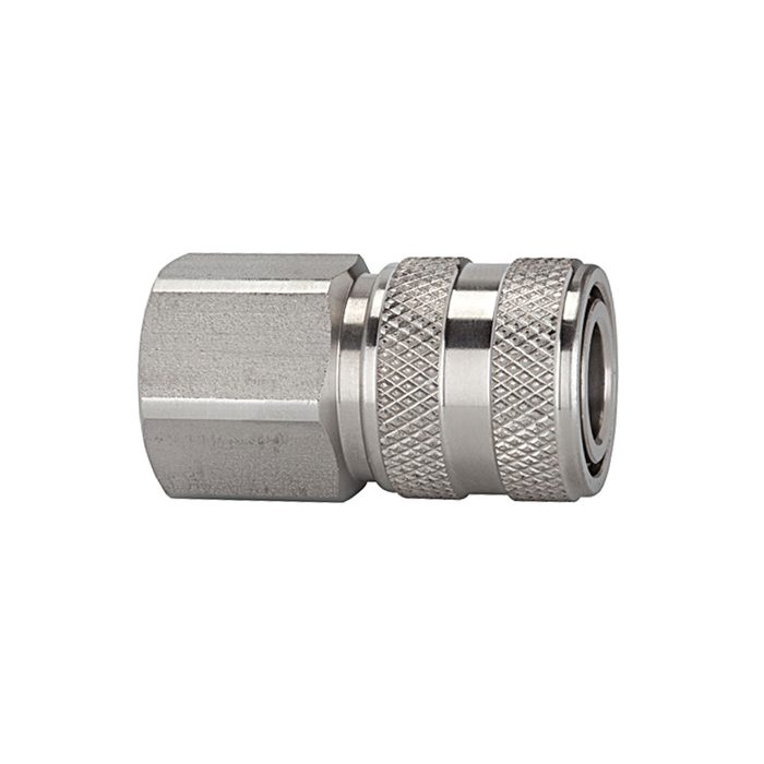 [107337] RIEGLER Quick-connect coupling I.D. 7.2, St. steel 1.4305, G 1/4 IT
