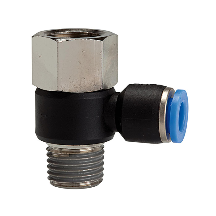 RIEGLER Push-in L-fitting »Blue Series«, rotating, G/R 1/2 i./o.