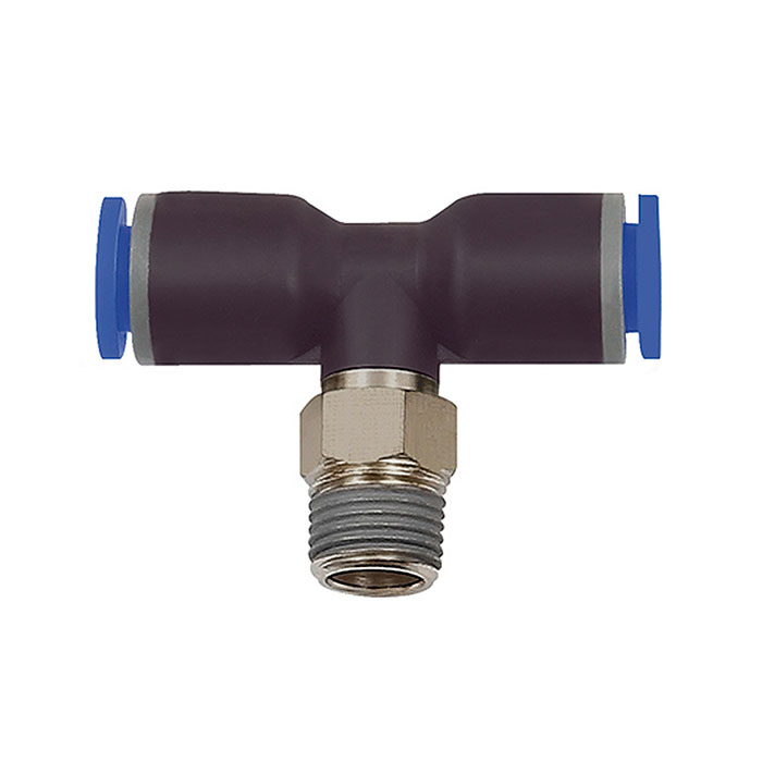 [109500] RIEGLER Push-in T-fitting »Blue Series«, rotating, R 3/8 o.