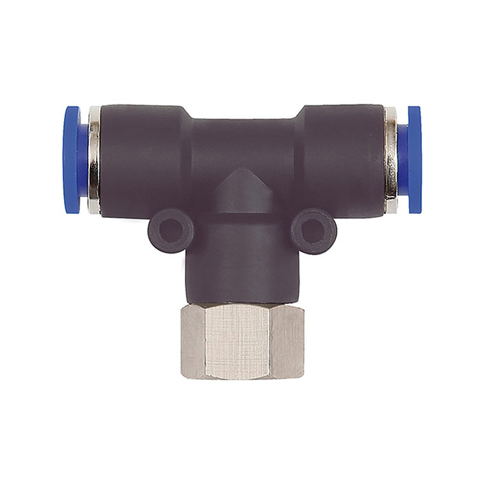 RIEGLER Push-in T-fitting »Blue Series«, rotating, M5 i.