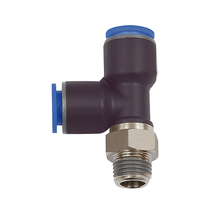 RIEGLER Push-in T-fitting »Blue Series«, L-shape, rotating, R 1/2 o.