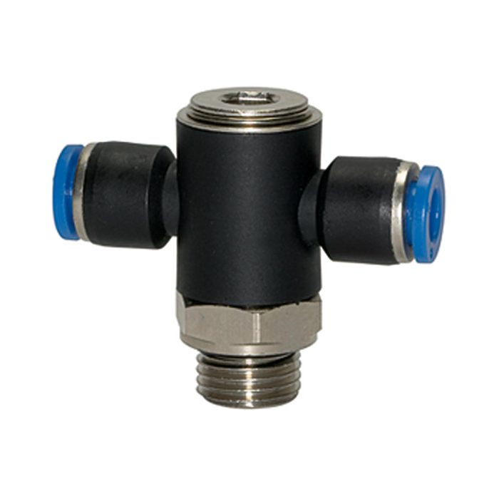 [109566] RIEGLER Push-in T-fitting »Blue Series«, rotating, G 1/4 o.