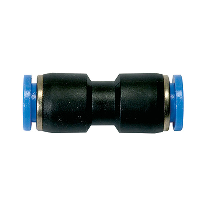 RIEGLER Straight push-in connector »Blue Series«, for hose exterior Ø 10