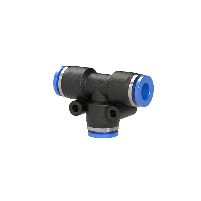 [109827] RIEGLER Push-in T-connector »Blue Series«, for hose exterior Ø 4 mm