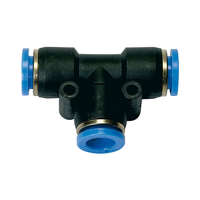 [109831] RIEGLER Push-in T-connector »Blue Series«, for hose exterior Ø 12 mm