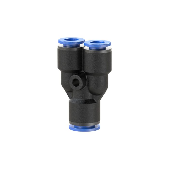 [109856] RIEGLER Push-in Y-connector »Blue Series«, reducing, hose ext. Ø 1x8/2x6