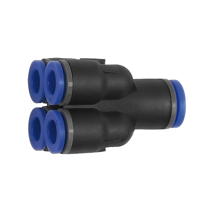 RIEGLER Multi-distributor, Plug connector »Blue Series« hose ext. Ø 8/4x6