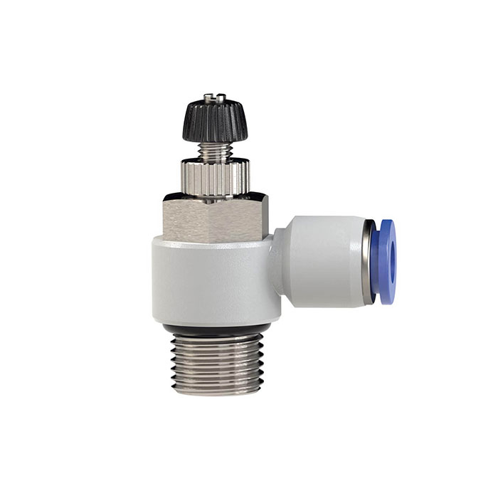 RIEGLER Throttle check valve »Blue Series«, Supply air throttle, G 1/2 o.