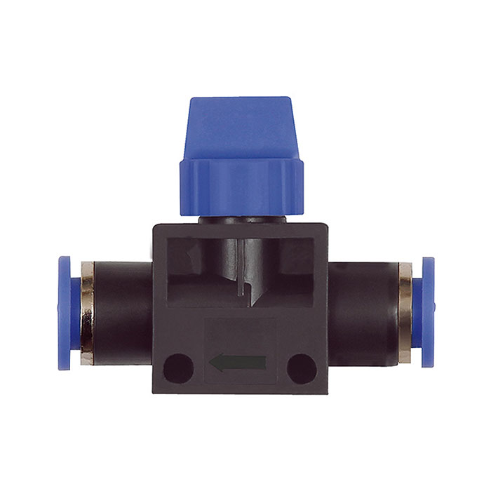 RIEGLER 3/2-way valve »Blue Series«, Plug connector, hose exterior Ø 10