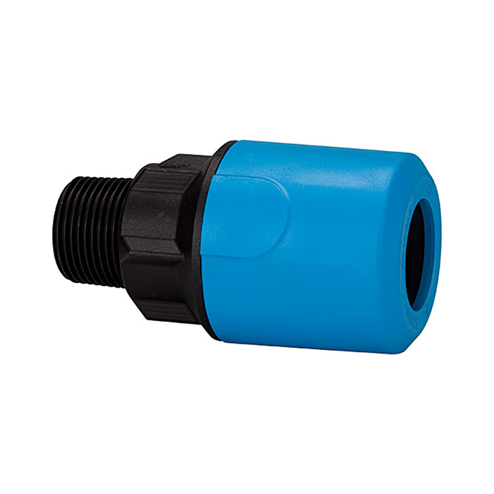 RIEGLER Straight screw-in fitting PP, G 1 1/2 o., for hose exterior Ø 32