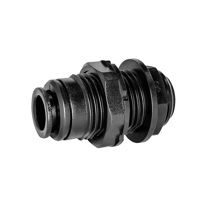 RIEGLER Schottverschraubung POM, G 1/2, für Schlauch-Außen-Ø 8 mm