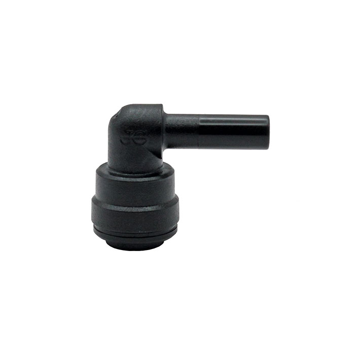 RIEGLER Einsteck-Winkelverbinder POM, Stutzen 6 mm, Schlauch-Außen-Ø 6