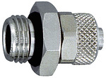 RIEGLER Straight screw-in fitting, with O-ring, G 3/8 o., for hose 10/8