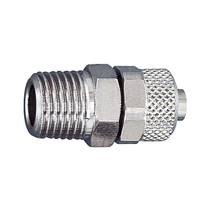 [110499] RIEGLER Straight screw-in fitting, ET conical, R 1/2, for hose 10/8