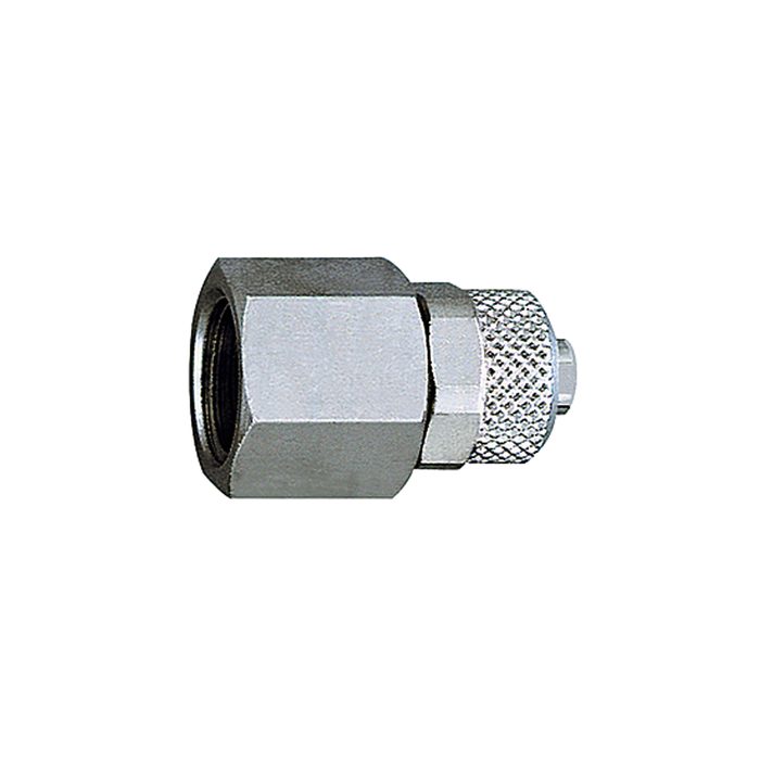 [110501] RIEGLER Straight screw-on fitting, G 1/8 i., for hose 6/4 mm, AF 14