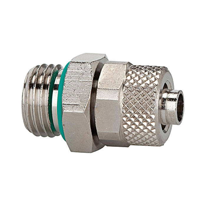 RIEGLER Straight screw-in fitting, FKM O-ring, G 1/8 o., for hose 8/6
