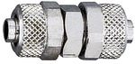 RIEGLER Gerade Verbinder, für Schlauch 10/8 mm, SW 14, Messing vernickelt