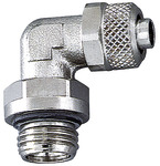 [110549] RIEGLER Angled screw-in fitting, rotating, G 1/4 o., for hose 10/8 mm
