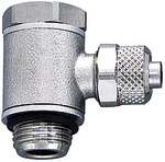 RIEGLER Angled pivot fitting with O-ring, G 1/4 o., for hose 6/4 mm