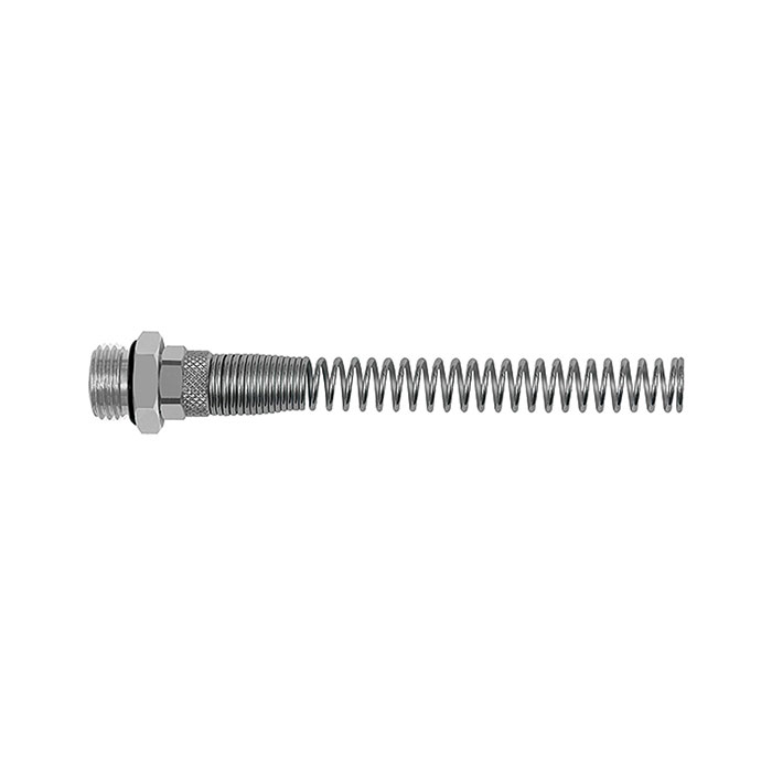 RIEGLER Straight screw-in fitting, Kink protection spring, G 1/2 o.