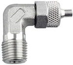 [110684] RIEGLER Angled screw-in fitting, R 1/8, for hose 8/6, Stainless steel