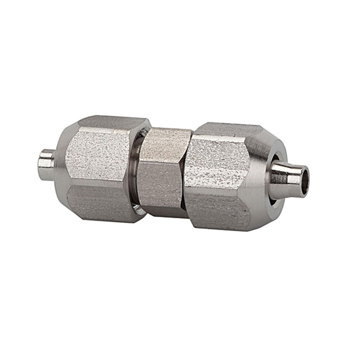RIEGLER Gerader Verbinder, für Schlauch 6/4 mm, SW1 12, SW2 10, ES 1.4404