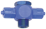 RIEGLER T-Verschraubung, Hohlschraube drehbar, G 1/4, Schlauch 6/4, POM