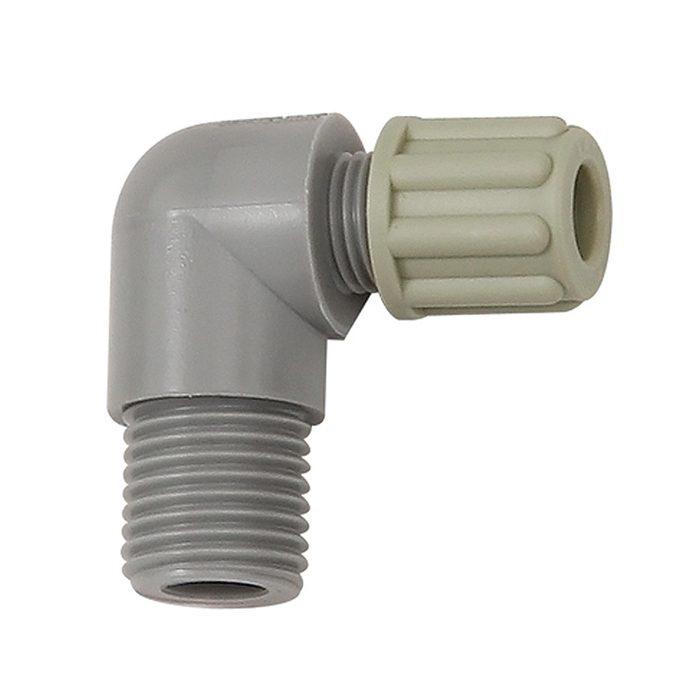[110796] RIEGLER Angled screw-in fitting G 1/8 o., for hose 6/8 mm, PA