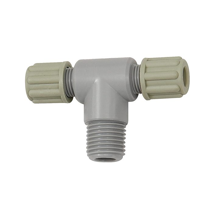 [110819] RIEGLER T-Einschraubverschraubung G 1/4 a., für Schlauch 6/8 mm, PA